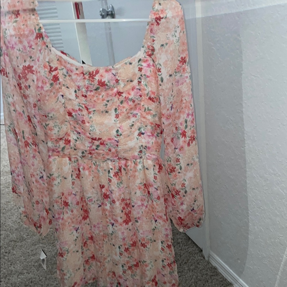 Floral Long Sleeve Dress